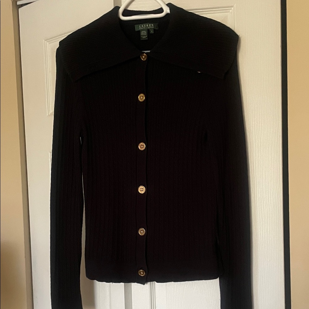 Lauren Ralph Lauren Black Cardigan Sweater